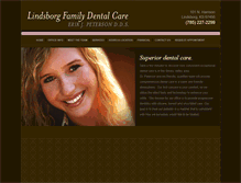 Tablet Screenshot of lindsborgsmiles.com